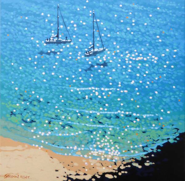 - on , Print by Gordon Hunt, measuring 60 x 60 cm (H x W) £120